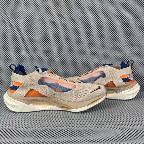 Nike Spark Flyknit Sneakers Mens 9.5 Tan Logo Low Top Lace Up DD1901-200 - Picture 3 of 10